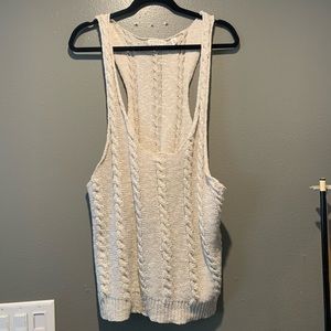 Kimchi Blue over sized oatmeal knitted tank